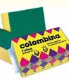 Губка поролоновая для посуды 100х70х33 мм XL, желт., 5 шт/упак "Colombina" 40 упак/кор РОССИЯ К1.2