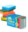 Губки для посуды "Чисто солнышко" 5 шт 95х70х27мм., (поролон, фибра)