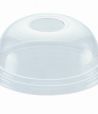 Крышка d 95мм, h 40мм, купол, прозрачный, с отверстием