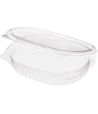 Контейнер 250 мл 1-секц., овал 159х130х30 мм, неразъем.крышка, прозр., ПЭТ, 400 шт/кор "Комус" 400 шт/упак РОССИЯ РКС-250 (ОП) (Т) ПЭТ