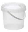 Ведро пищевое 1000 мл, d131хh120 мм, с ручкой, без крышки, прозр., ПП, 325 шт/кор "Альянсупак" 325 шт/упак БЕЛАРУСЬ ДВ-1,0/131 ОСВ