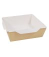 Контейнер 900 мл, 150х150х48 мм, без окна, без крышки, крафт-бел., карт., 50 шт/упак "OSQ" OpSalad 400 шт/кор РОССИЯ OSQ OpSalad 900 без крышки
