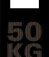 Пакет "Майка" [300+160]х550 мм 30 мкм, диз. "50 кг", черн., ПНД, 100 шт/упак 10 упак/кор РОССИЯ