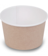 Контейнер 300 мл, d100хh65 мм, без окна, без крышки, крафт-бел., карт., 30 шт/упак "OSQ" Round Bowl 600 шт/кор РОССИЯ Round Bowl 300 kraft