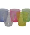 Стакан одноразовый 200 мл для холодных напитков, "Кристалл", цвета в ассортименте, полистирол