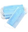 Маска медицинская 3 сл., 180х90 мм, с нос. фиксатором, голуб., 50 шт/упак 50 упак/кор РОССИЯ
