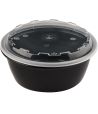 Контейнер 950 мл, круглый, чёрный