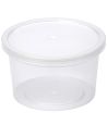 Контейнер под пресервы и мёд, 250мл, "банка" d=96мм, h=56мм, полупрозрачный, ПП
