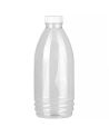Бутылка ПЭТ 1000 мл, прозр., горло d38 мм, крышка в компл., 70 шт/кор 70 шт/упак РОССИЯ №4. 1,00 BRC прозр. белая крышка