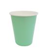 Стакан бумажный 250 мл для холодных и горячих напитков, мятный, картон