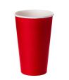 Стакан для холодного и горячего, 0.3/0.364л, дизайн рисуем мелом, красный, картон