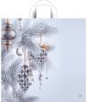Пакет 420х440 мм, 70 мкм с петлев. ручками, диз. "Серебряное сияние", ПВД, 50 шт/упак "Тикопластик" 300 шт/кор РОССИЯ н00267339